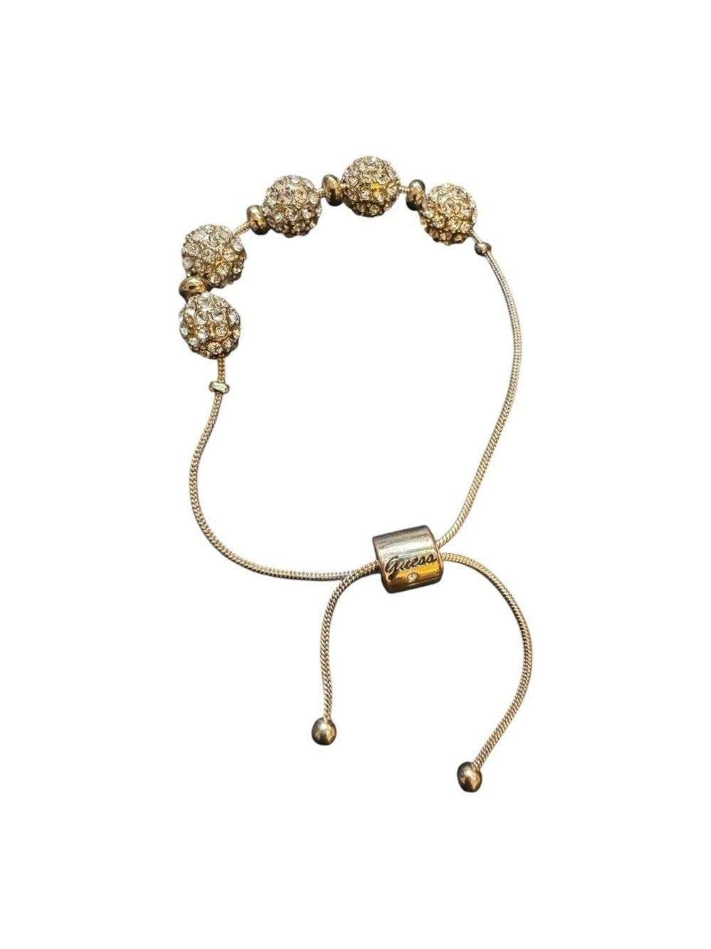 Guess Silver and Gold toned adjustable Bracelet